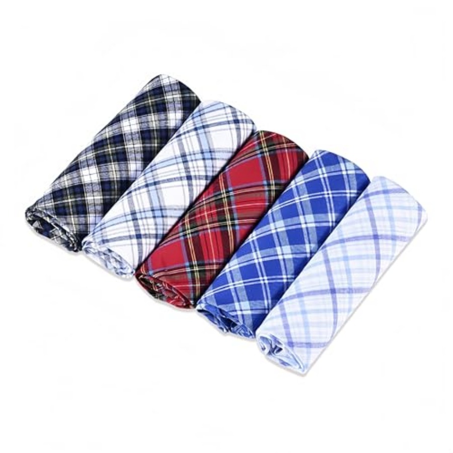 Handkerchief Cotton Men - 5 Pack Soft Cotton Handkerchiefs for