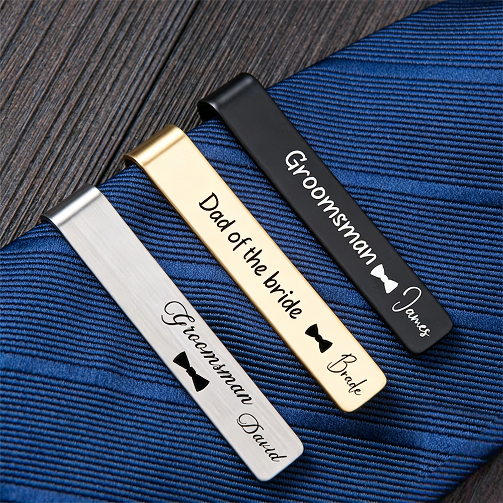 Stainless Steel Custom Engrave - Tie Clip Silver recensie en prijs