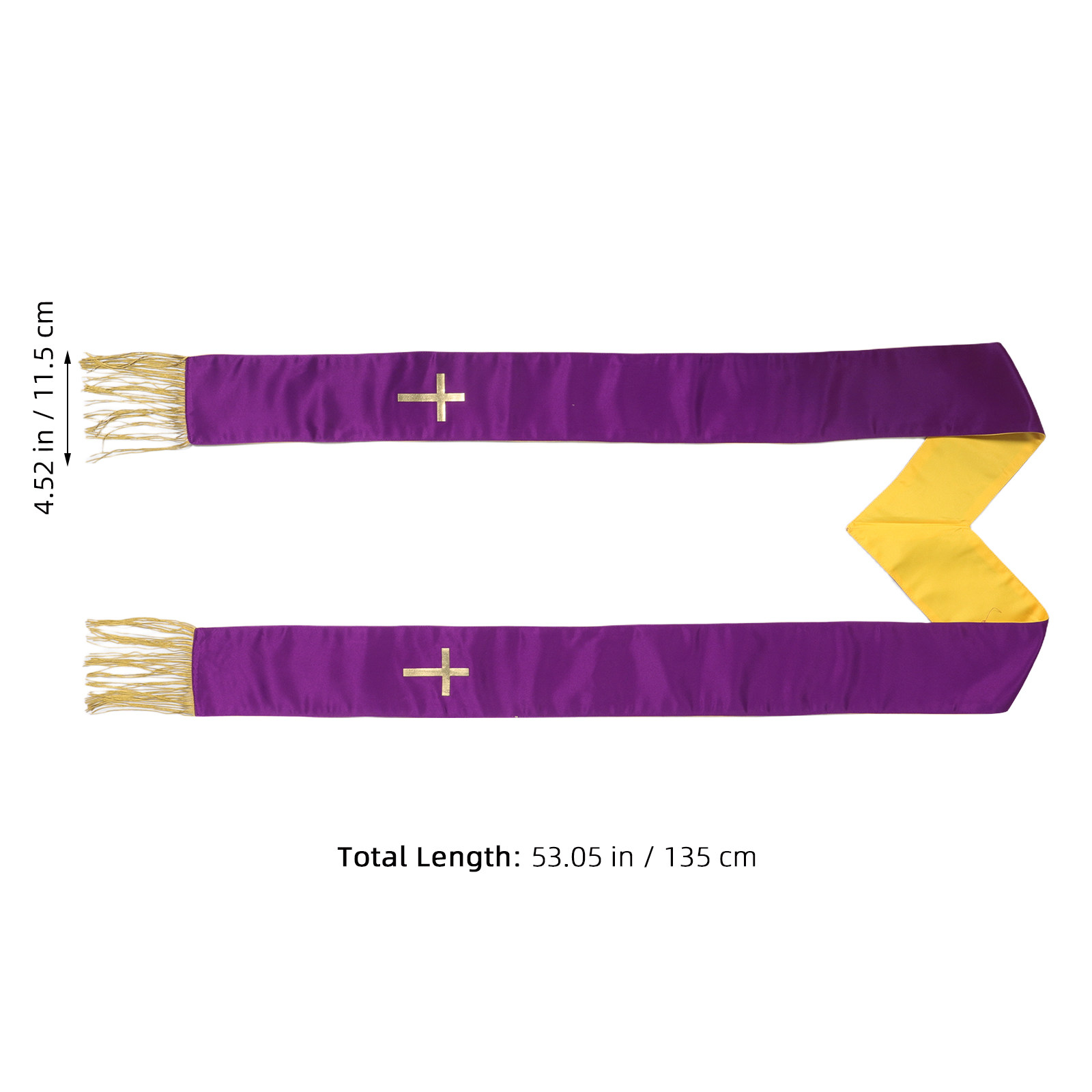 Dual Color Purple Gold Reversi - Stole Wedding Shawl recensie en prijs