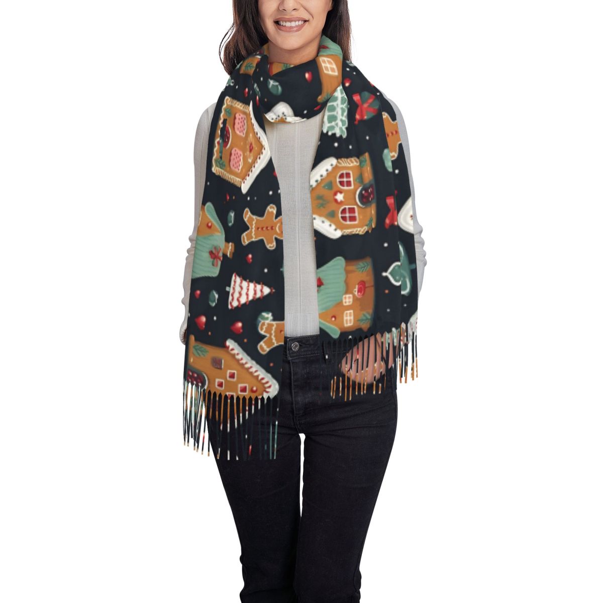 Christmas Delight- Whimsical G - Pashmina Wrap Large recensie en prijs