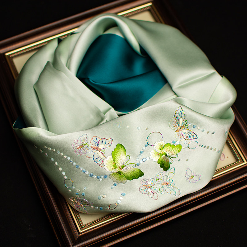 Pure Silk Suzhou Embroidery Sc - Silk Neck Scarf recensie en prijs