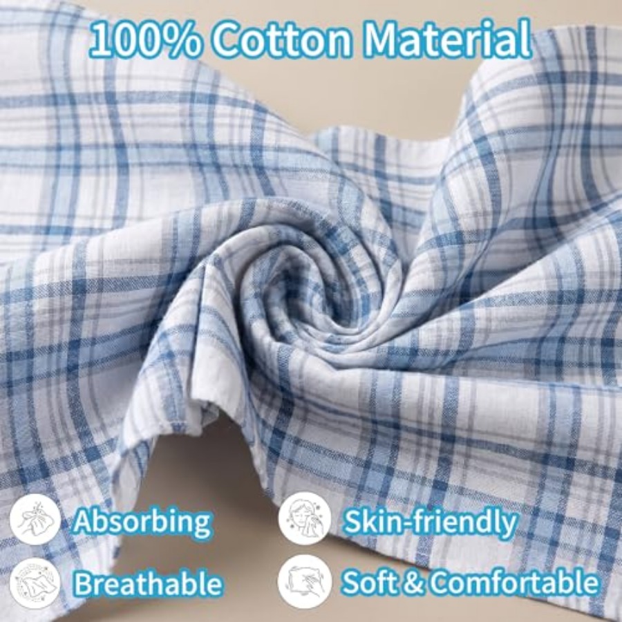 5 Pack Soft Cotton Handkerchie - Handkerchief Cotton Men recensie en prijs