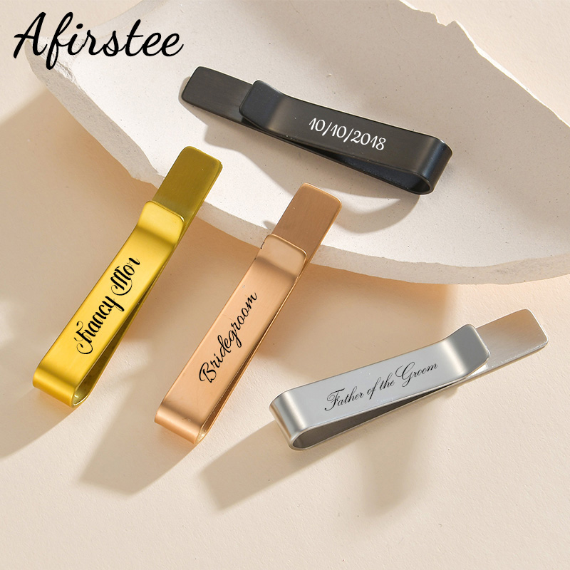 Afirstee Stainless Steel Engra - Tie Bar Set Gift recensie en prijs