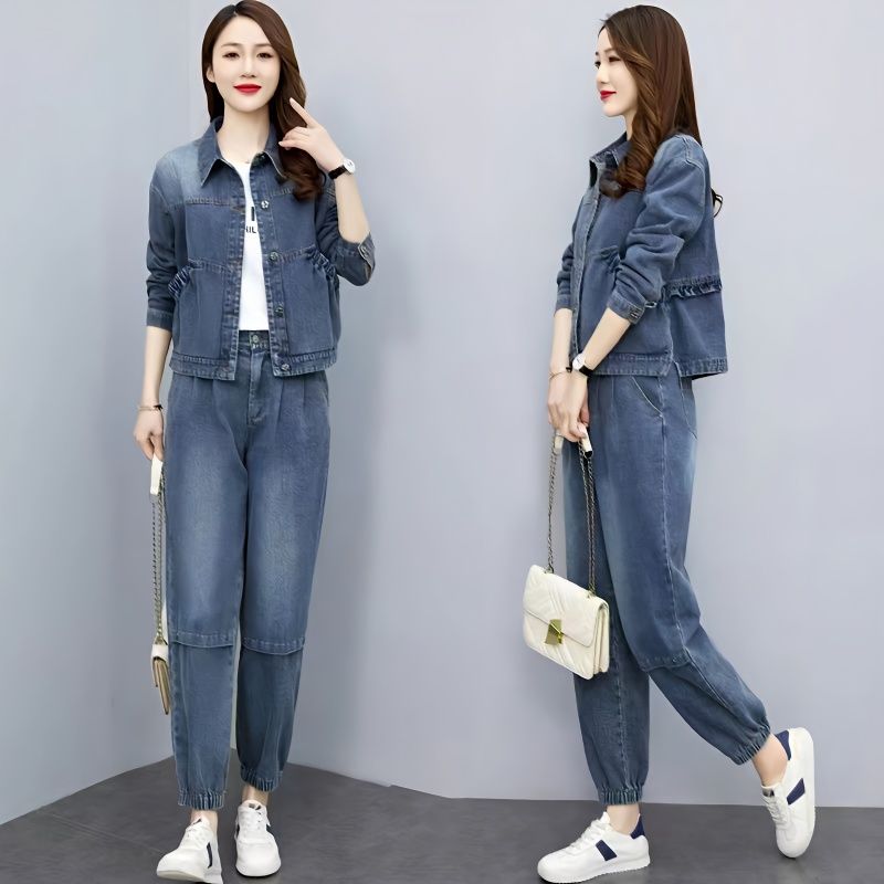 Women Denim Suits 2024 New Spr - Pocket Square Set recensie en prijs