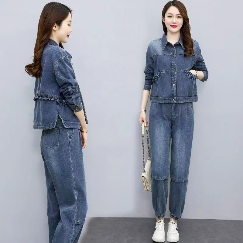 Women Denim Suits 2024 New Spr - Pocket Square Set recensie en prijs