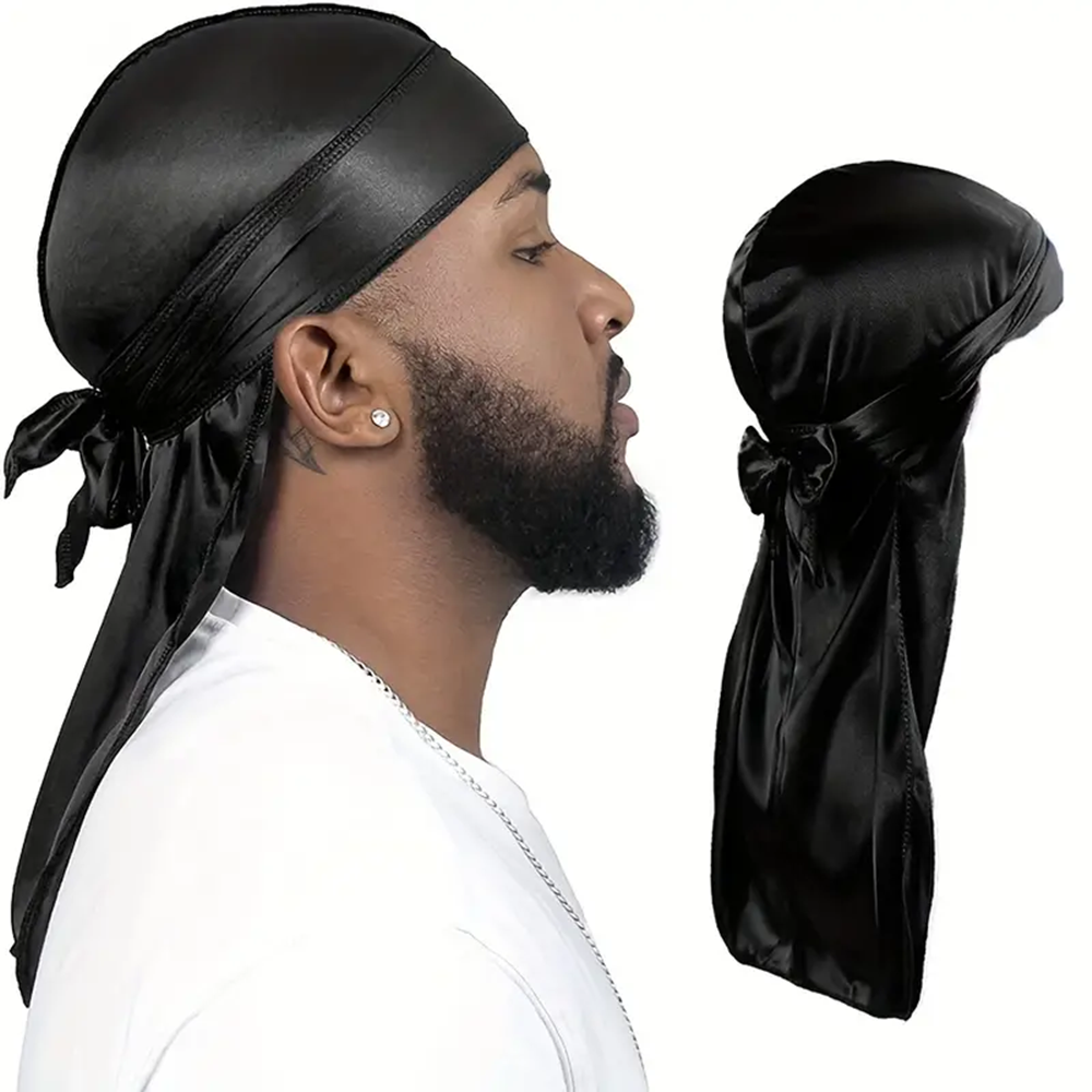 Men's Silk Durag Shower Cap Ba - Bandana Doo Rag recensie en prijs
