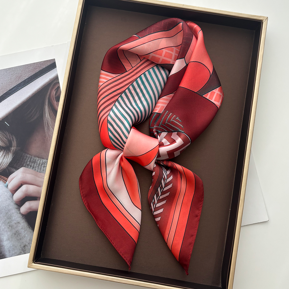Luxury Square Scarf For Women  - Scarf Silk Square recensie en prijs
