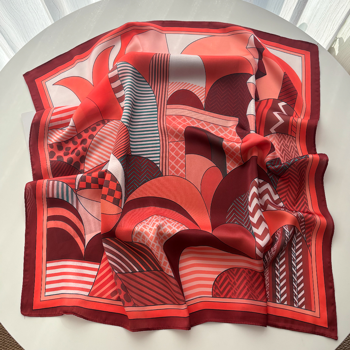 Luxury Square Scarf For Women  - Scarf Silk Square recensie en prijs