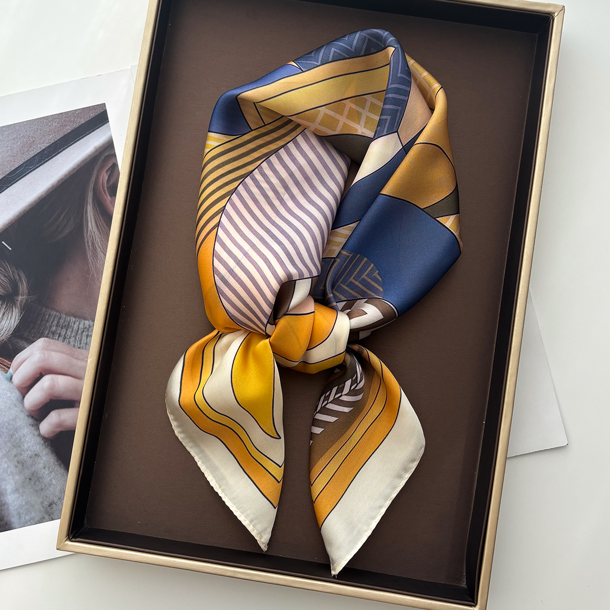 Luxury Square Scarf For Women  - Scarf Silk Square recensie en prijs