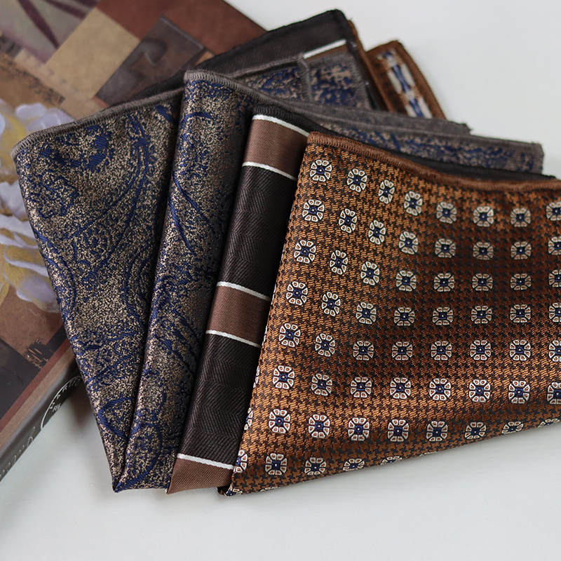 24cm Elegant Brown Pocket Squa - Pocket Square Set recensie en prijs