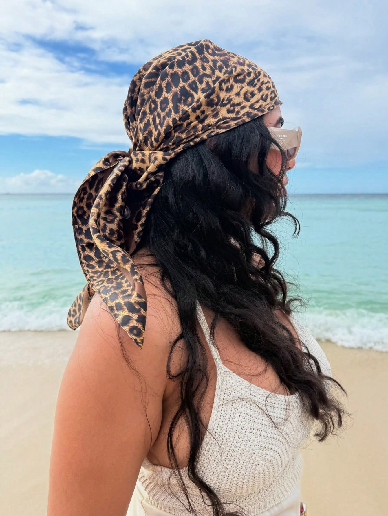 90cm Leopard Print Neckerchief - Scarf Silk Square recensie en prijs