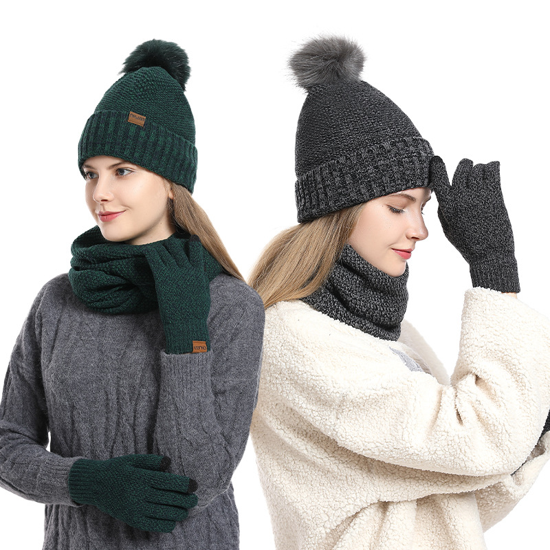 Women Winter 3Pcs Fleece Lined - Infinity Scarf Knit recensie en prijs