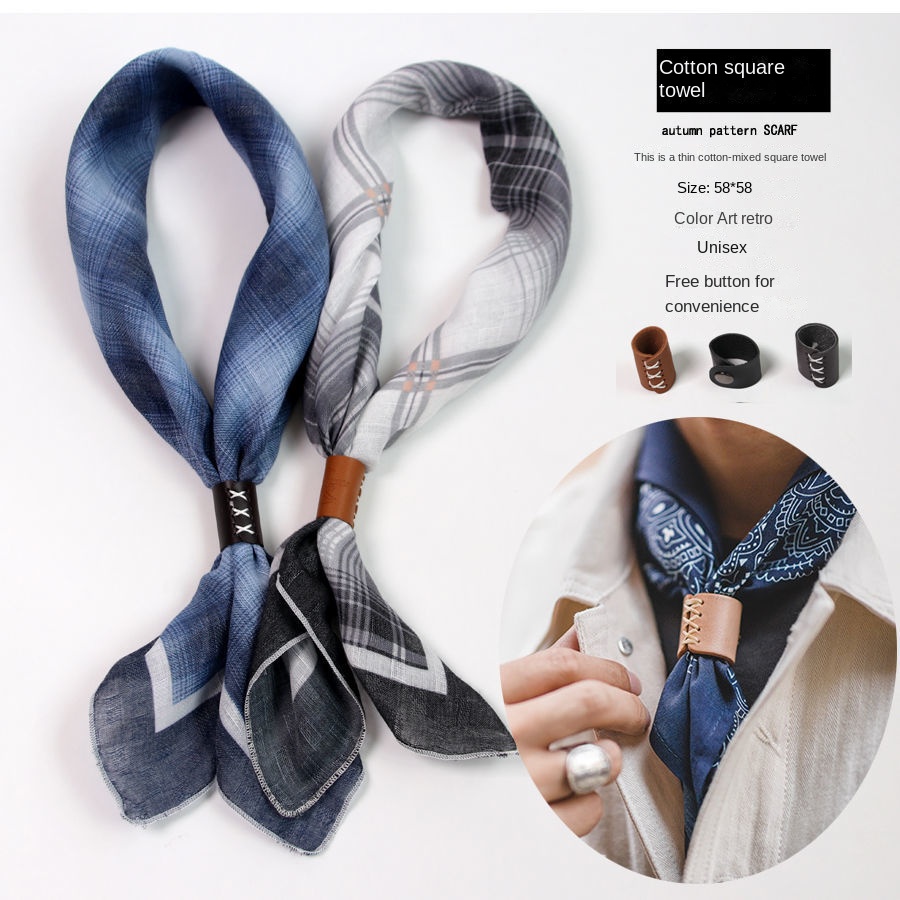 Men's Square Scarf with Button - Scarf Silk Square recensie en prijs
