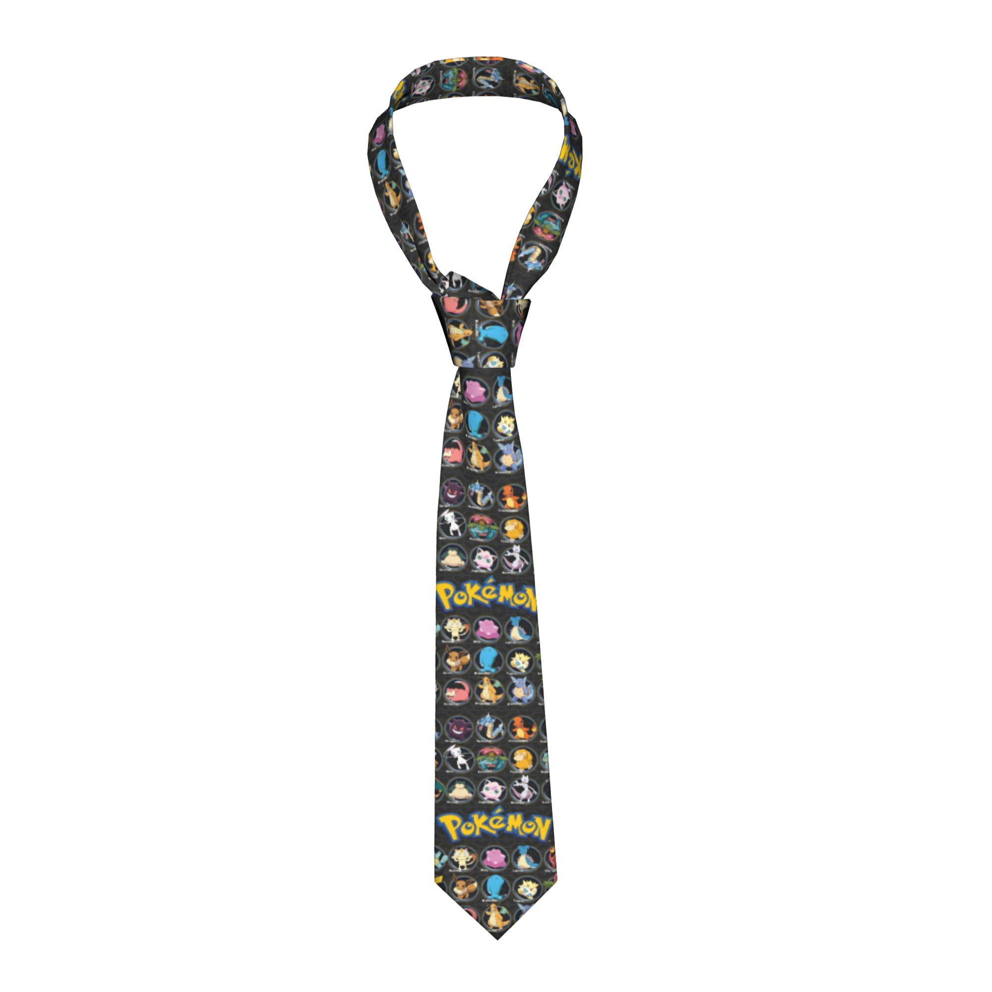 Cartoon Pokemon Characters Nec - Skinny Tie Men recensie en prijs