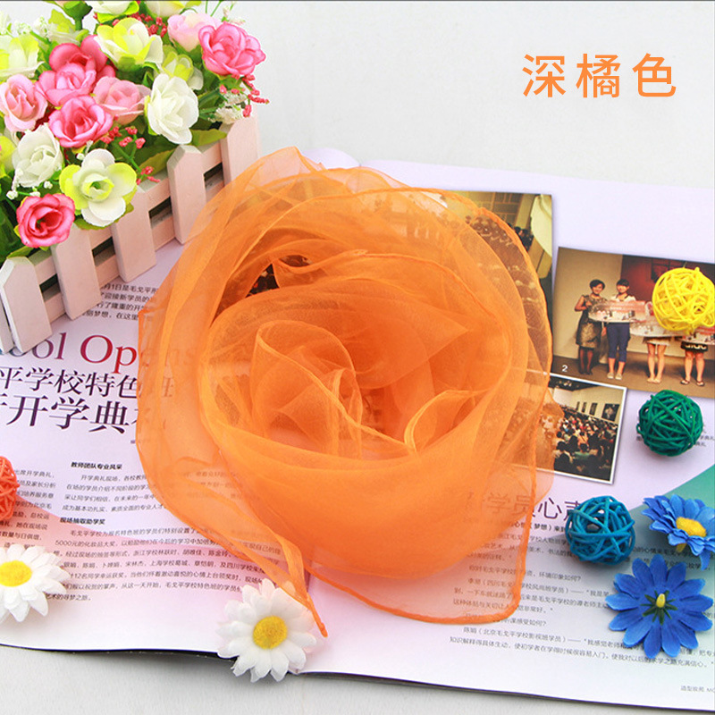 Solid Color Chiffon Small Silk - Scarf Silk Square recensie en prijs