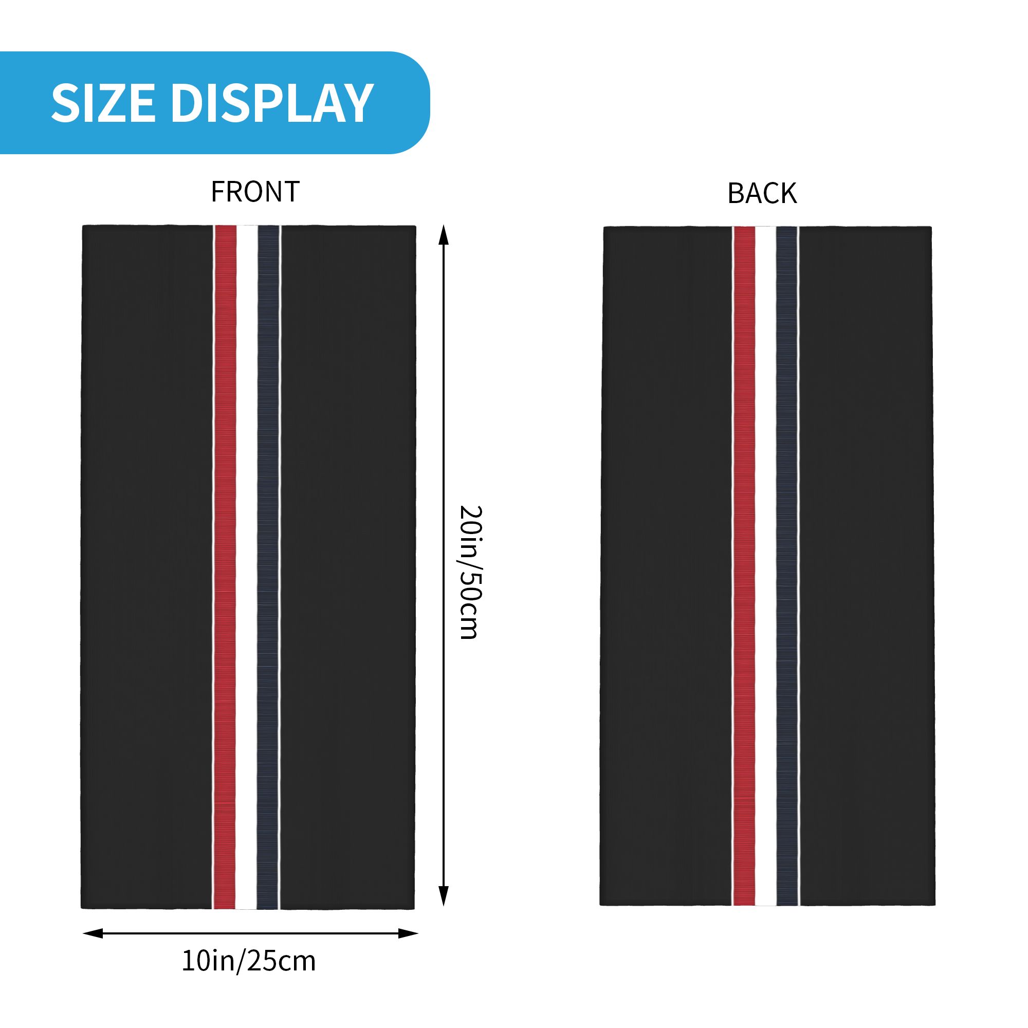 Custom French Flag Stripes Ban - Neck Warmer Tube recensie en prijs