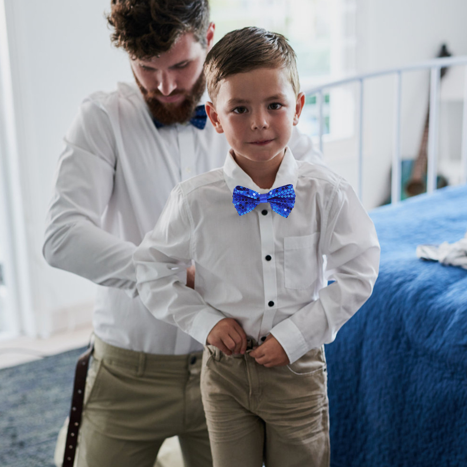 5Pcs Children's Glitter Sequin - Bow Tie Pre Tied recensie en prijs