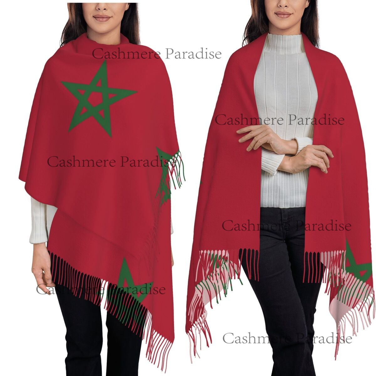 Morocco Flag Womens Warm Winte - Infinity Scarf Knit recensie en prijs