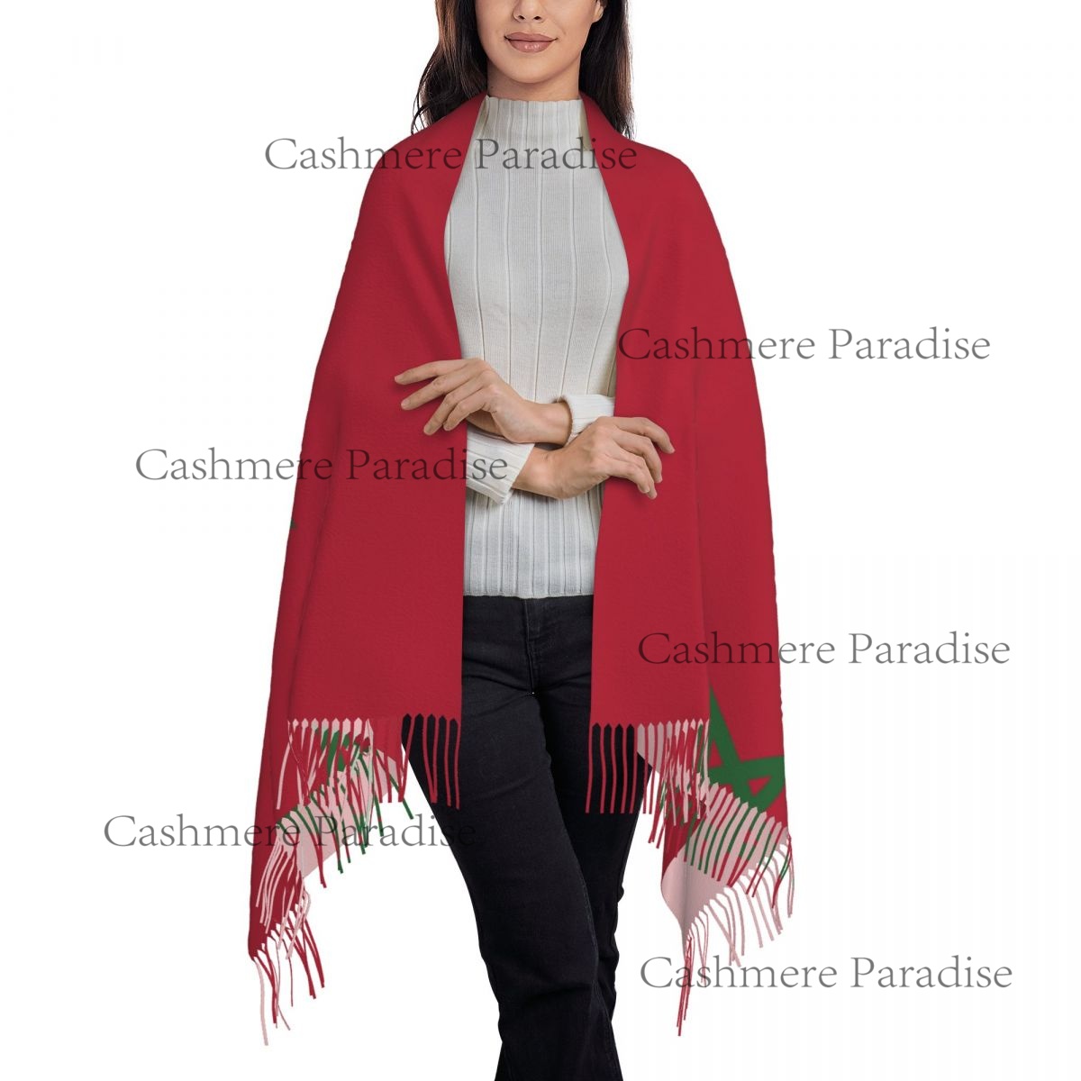 Morocco Flag Womens Warm Winte - Infinity Scarf Knit recensie en prijs