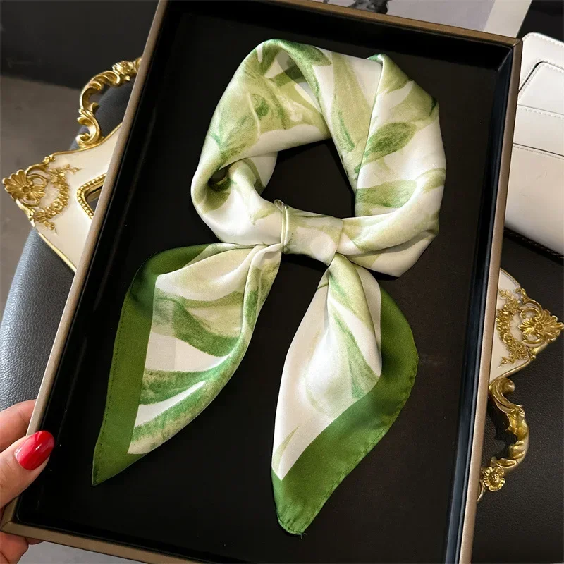 Floral Silk Imitation Scarf fo - Silk Neck Scarf recensie en prijs