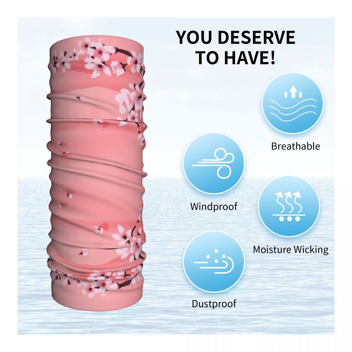 Sakura Tree Cherry Blossom Ban - Neck Warmer Tube recensie en prijs