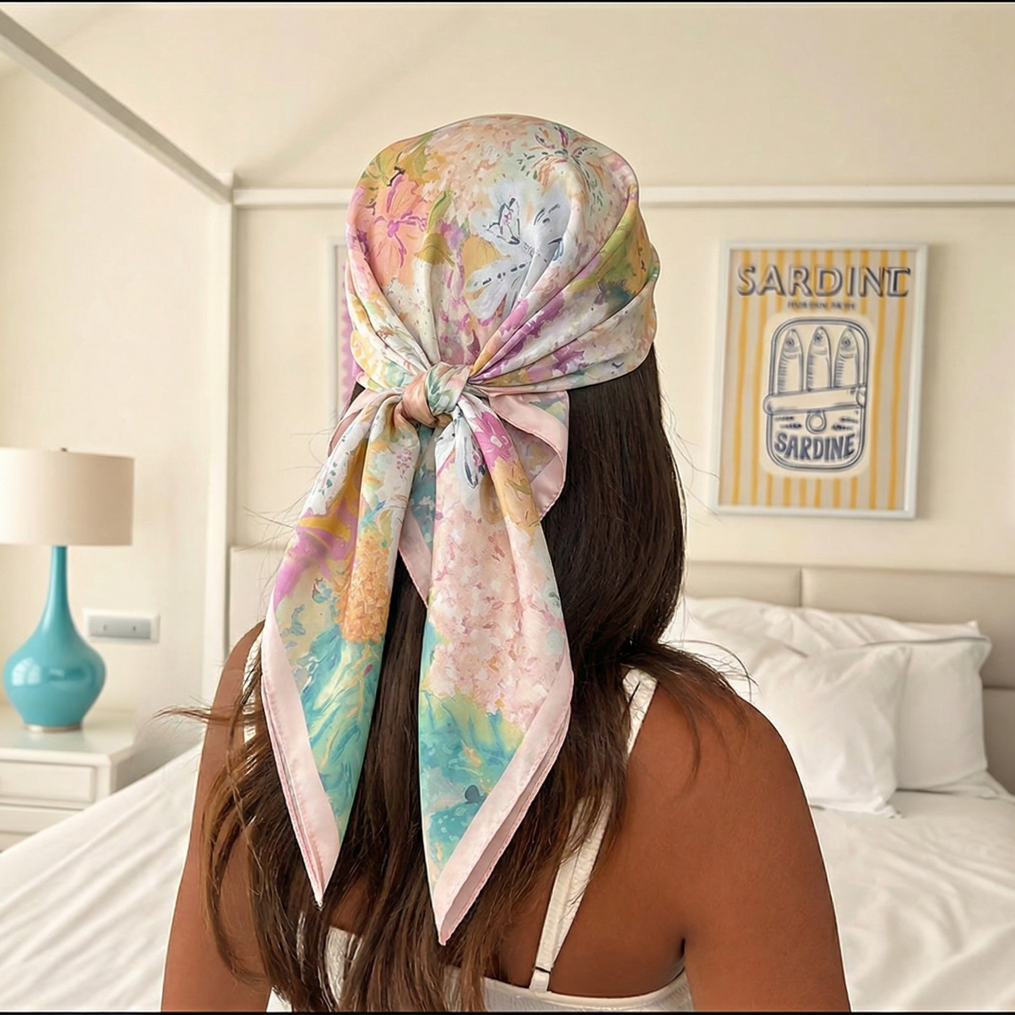 70*70cm Square Silk Scarf for  - Scarf Silk Square recensie en prijs