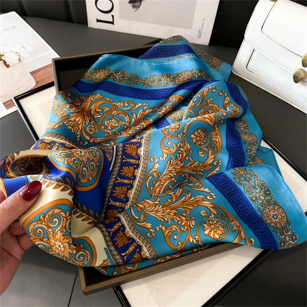 Women 70x70cm Printed Silk Pas - Ascot Neck Scarf recensie en prijs