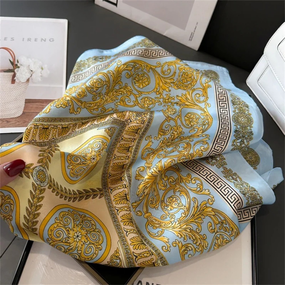 Women 70x70cm Printed Silk Pas - Ascot Neck Scarf recensie en prijs