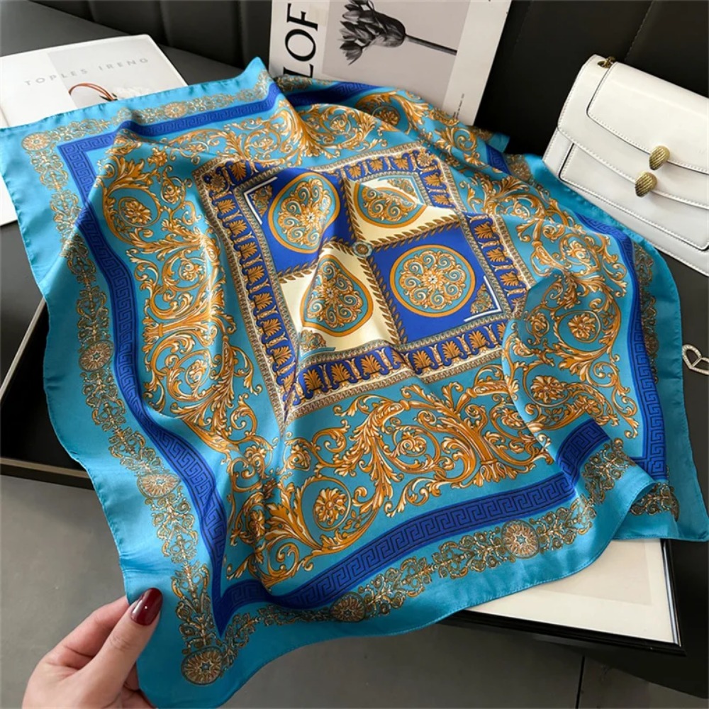 Women 70x70cm Printed Silk Pas - Ascot Neck Scarf recensie en prijs