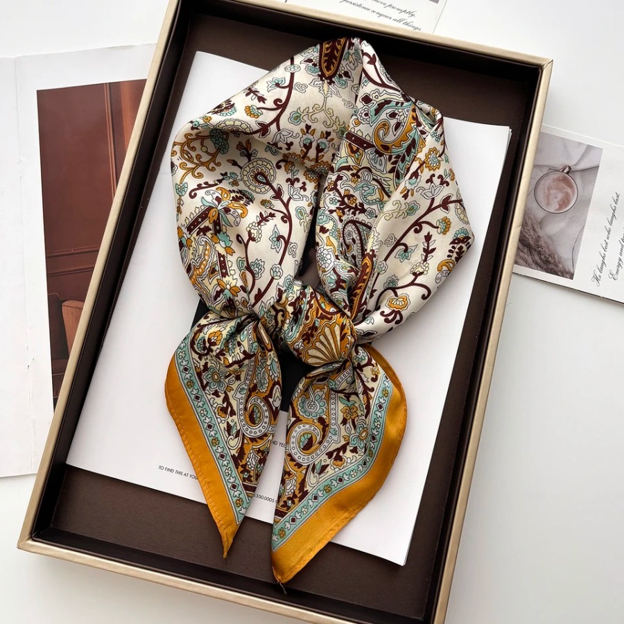 2025 Silk Shawl Square Scarf F - Bandana Cotton recensie en prijs